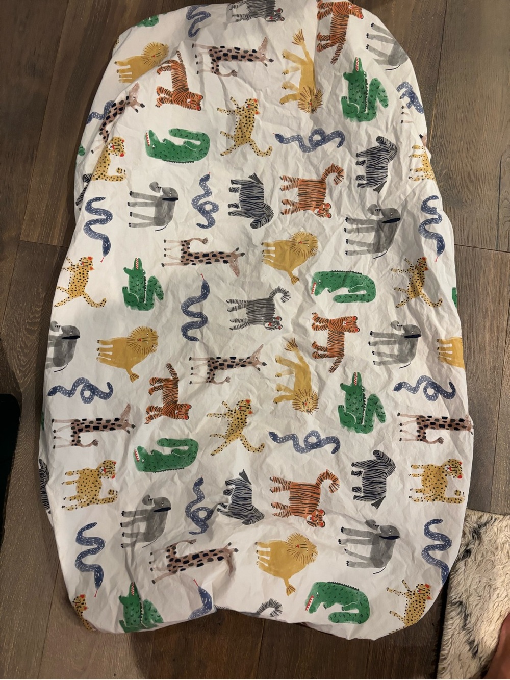 Set of 3 Pottery Barn Kids Crib Sheets - animal print